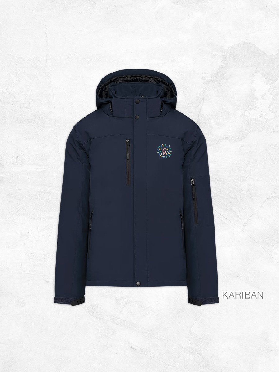 Softshell doublée capuche homme
