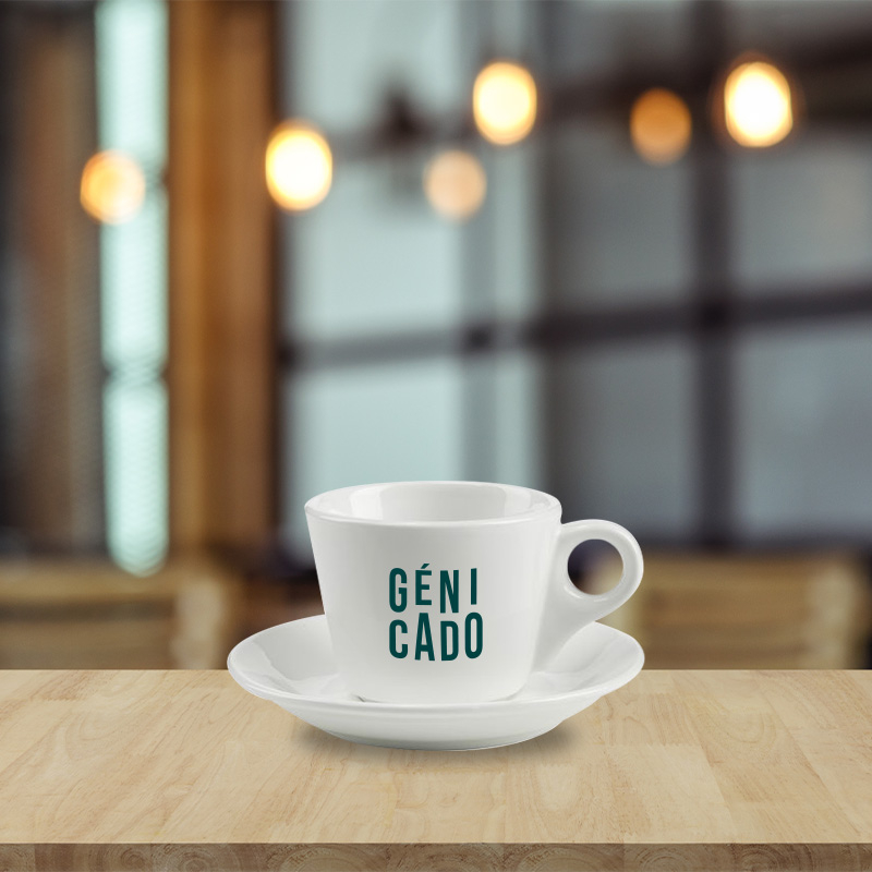 Tasse et sous-tasse en céramique 205ml