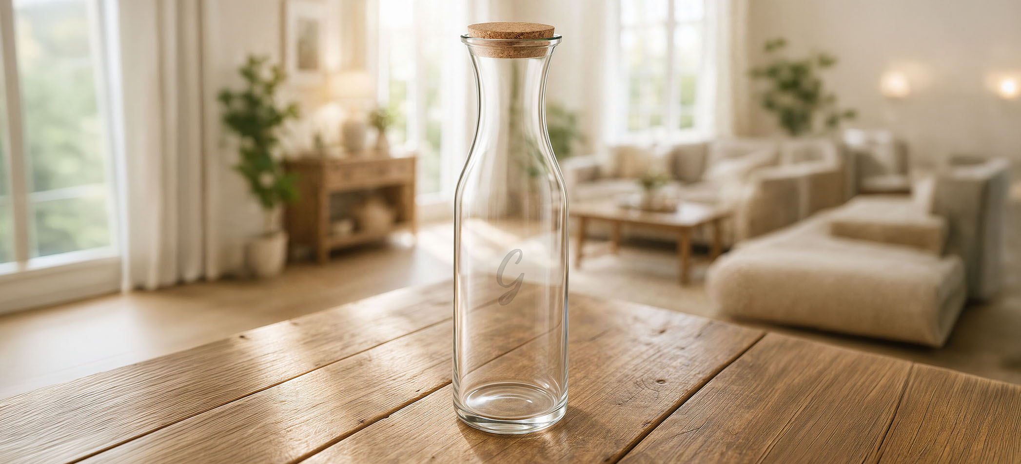 Carafe personnalisée et pichet publicitaire