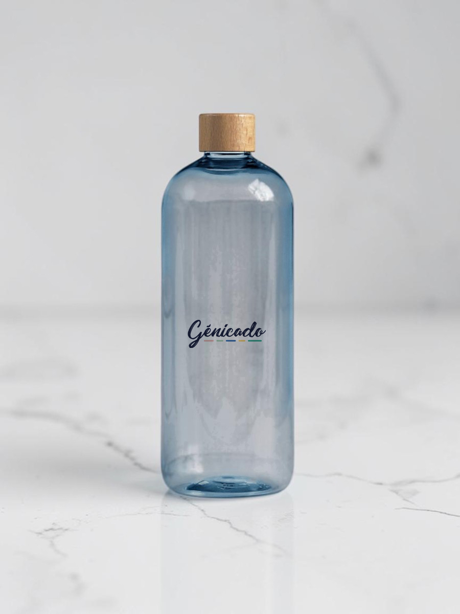 Bouteille PET recyclé transparente made in France