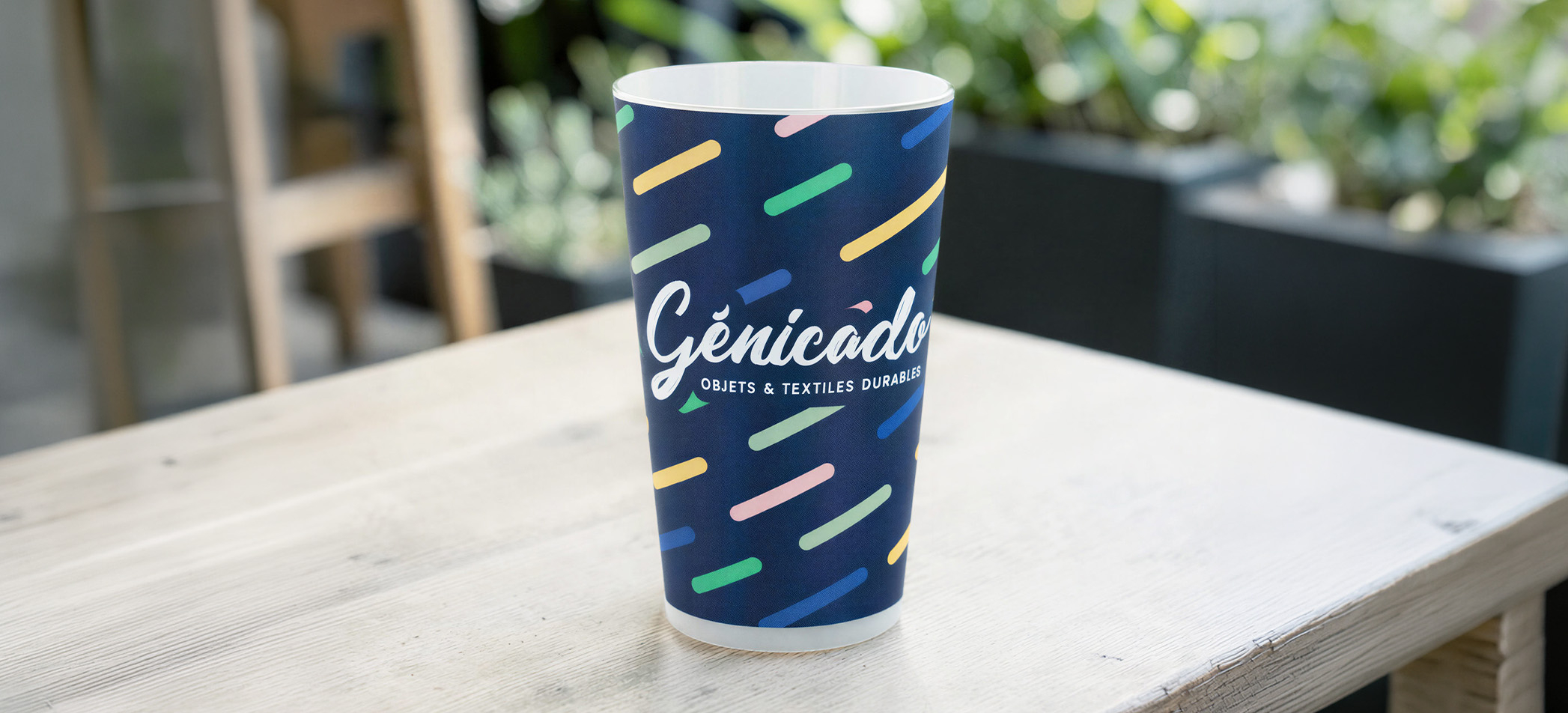 Ecocup personnalisé réutilisable