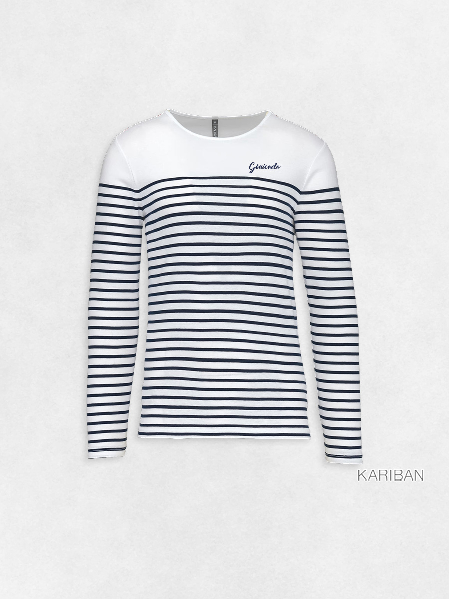 Marinière pour homme à manches longues