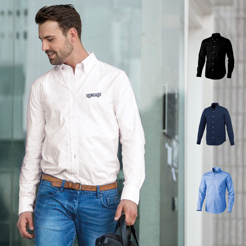 Chemise Oxford homme à manches longues