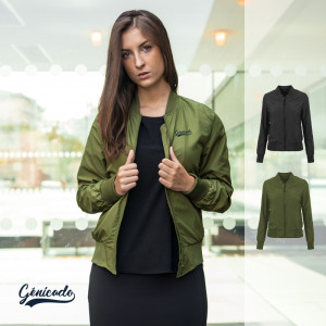 Veste bomber femme avec poches frontales