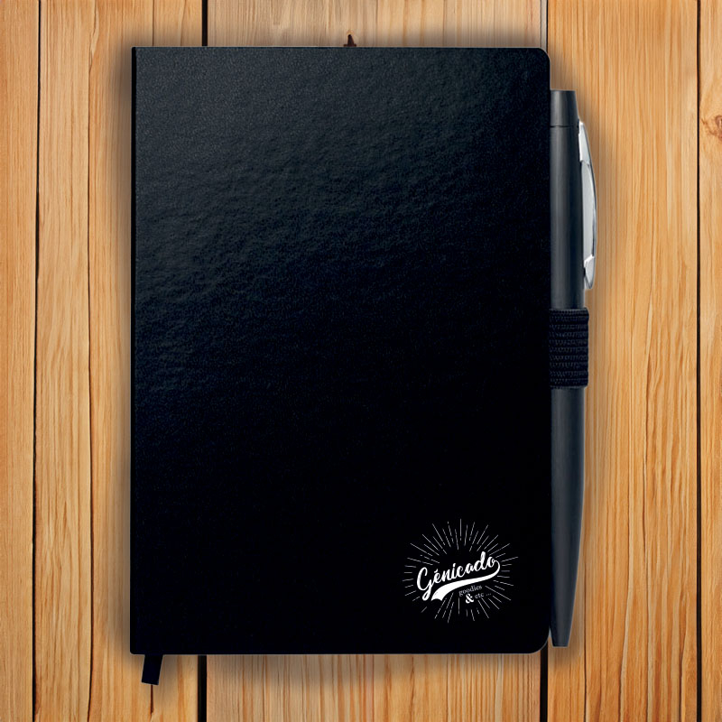 Carnet format A6 publicitaire avec stylo