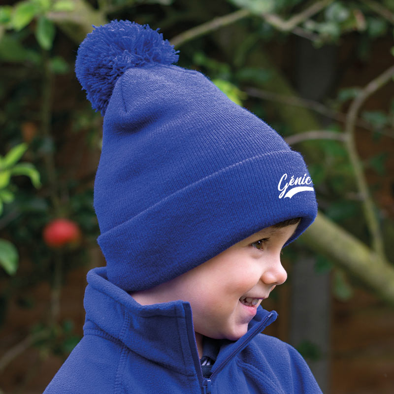 Bonnet pour enfant à pompon