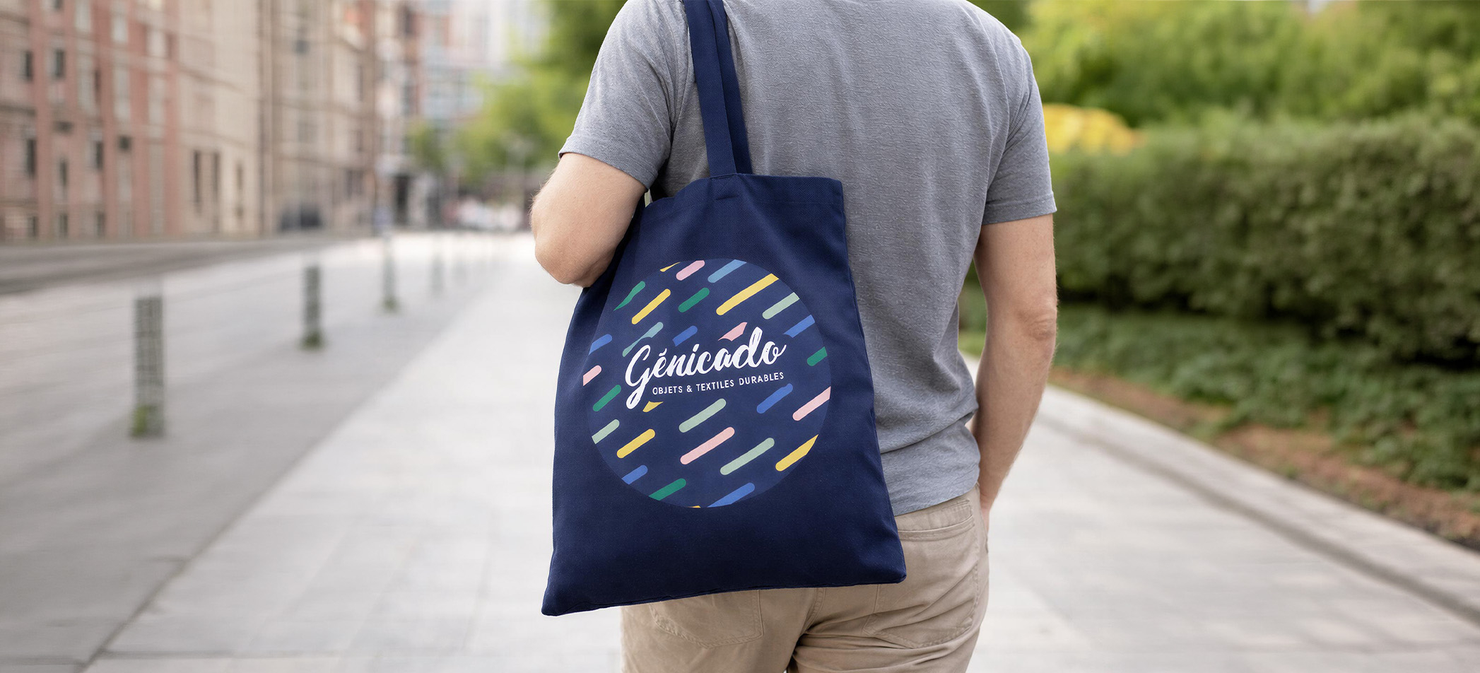 Sac tissu publicitaire