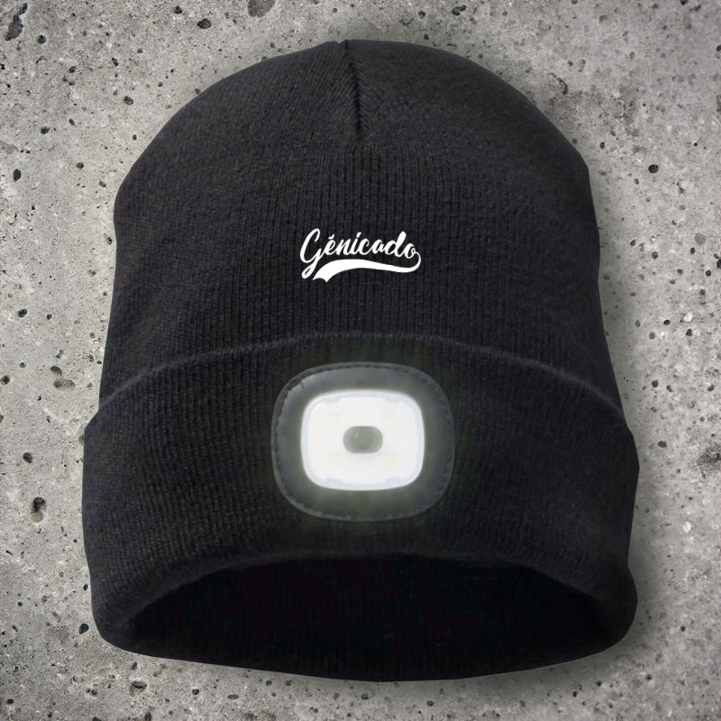 Bonnet publicitaire à LED lavable
