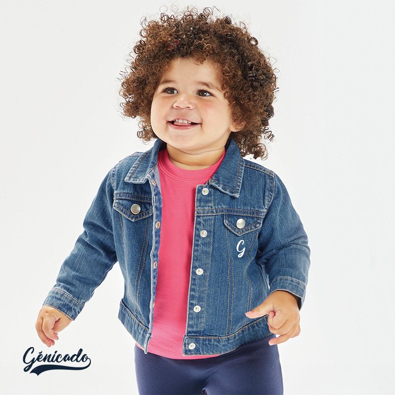 Veste en jean enfant avec capuche