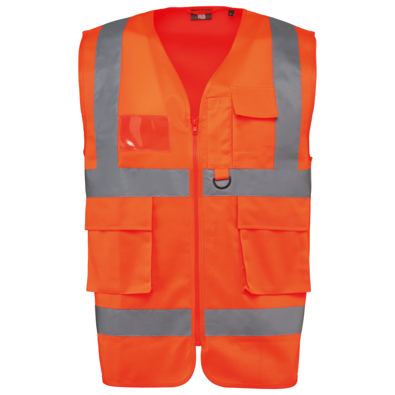 Gilet de sécurité haute visibilité recyclé avec zip unisexe