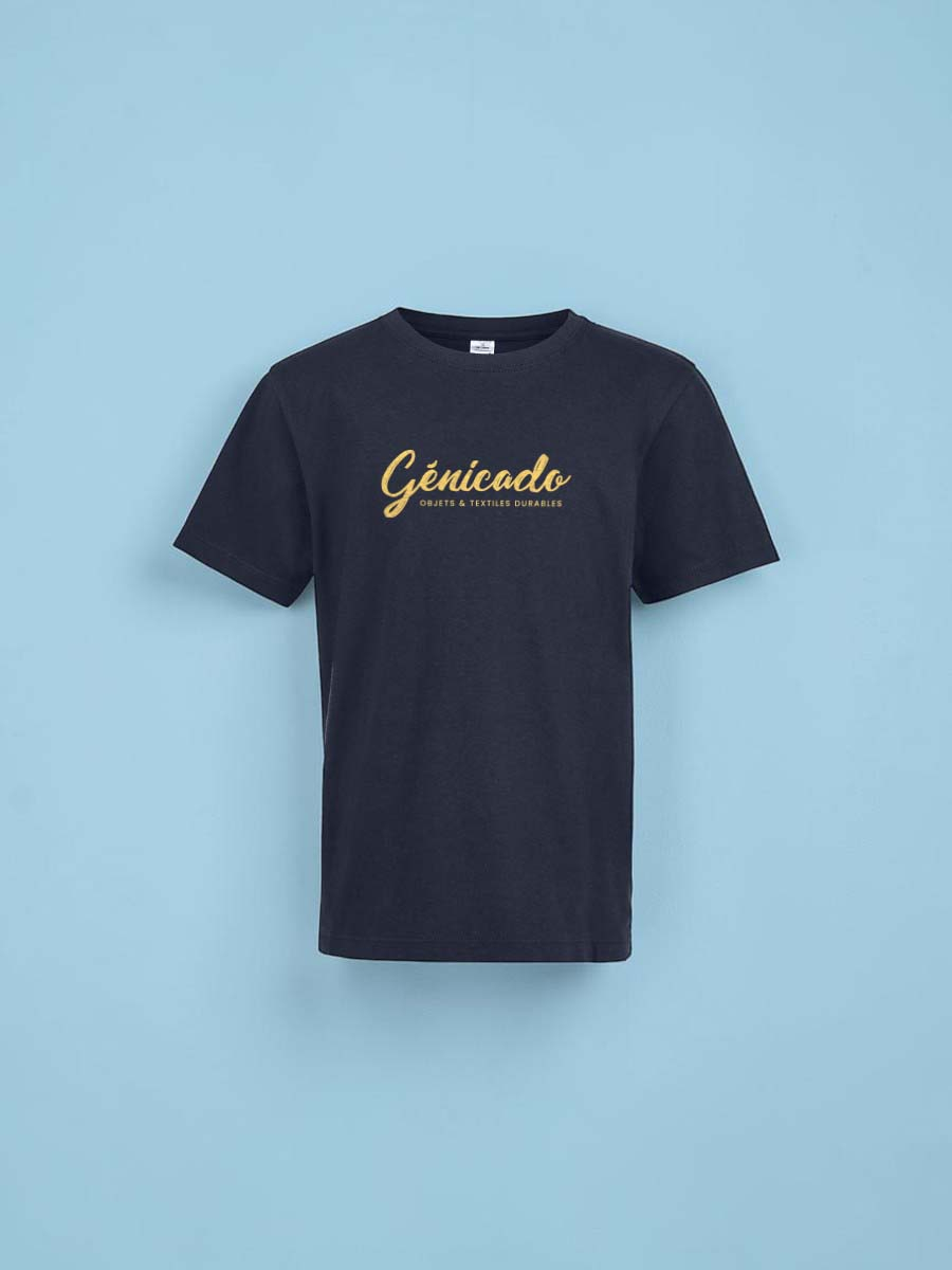 T-shirt enfant en coton Ringspun 150 g/m², col rond et manches courtes