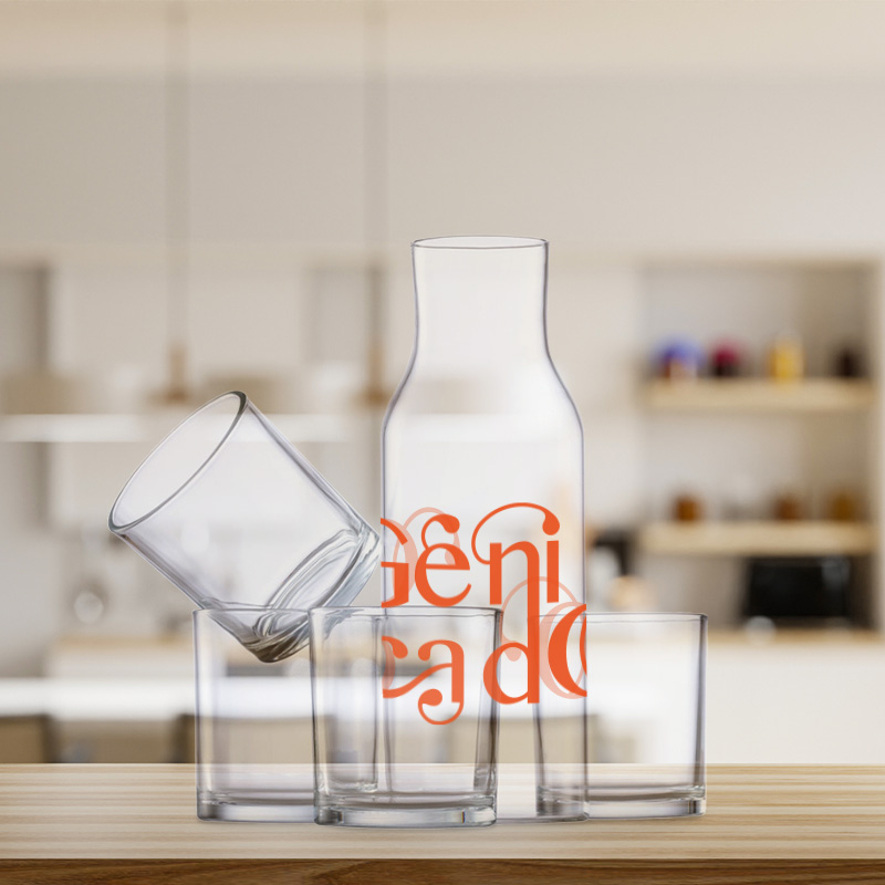 Set carafe et verres en cristal