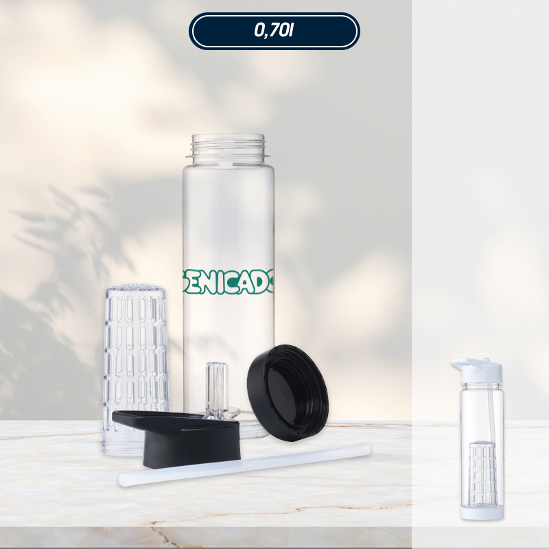 Bouteille infuseur fruits 700 ml plastique sans BPA