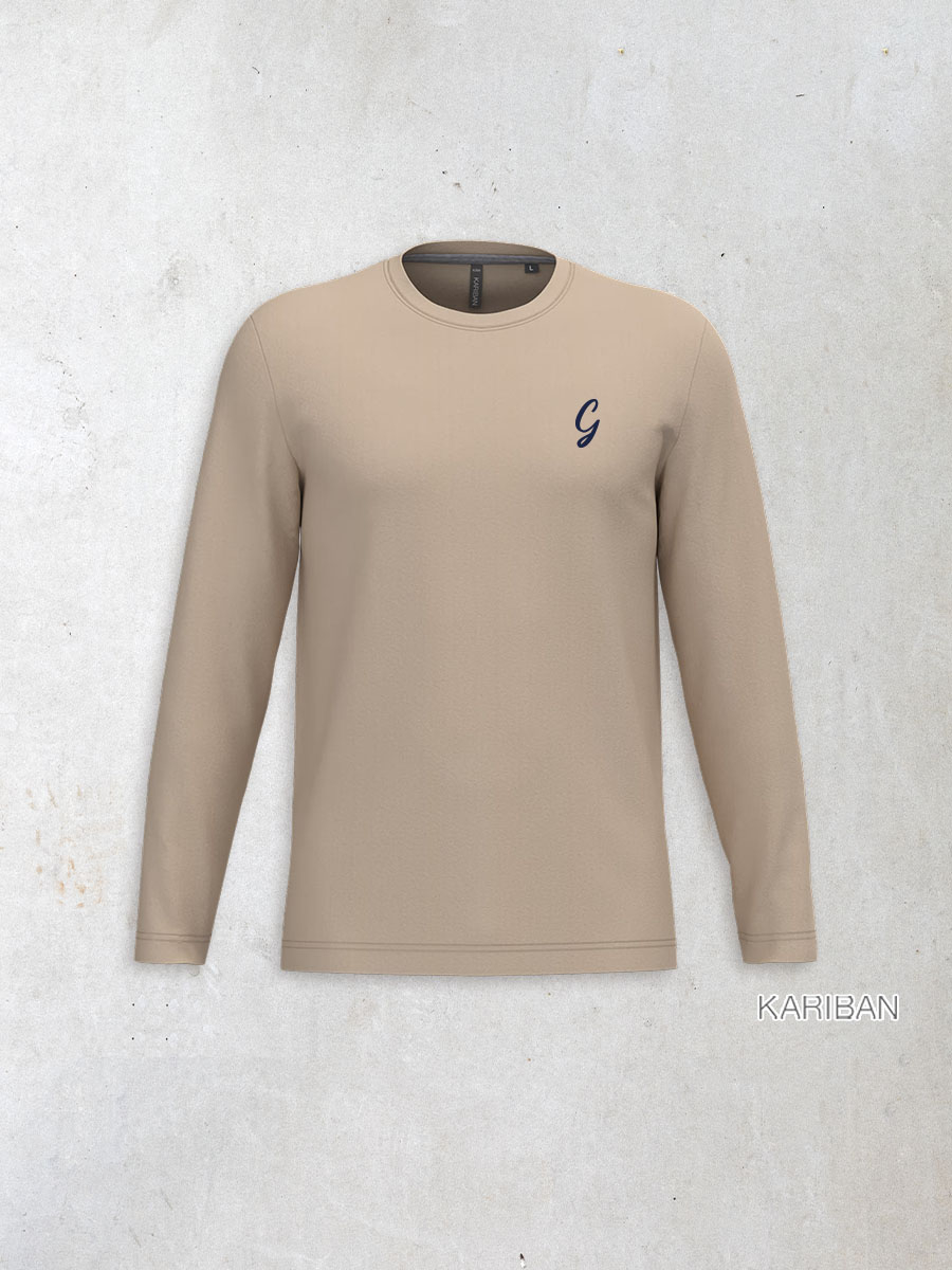 T-shirt personnalisé manches longues col rond
