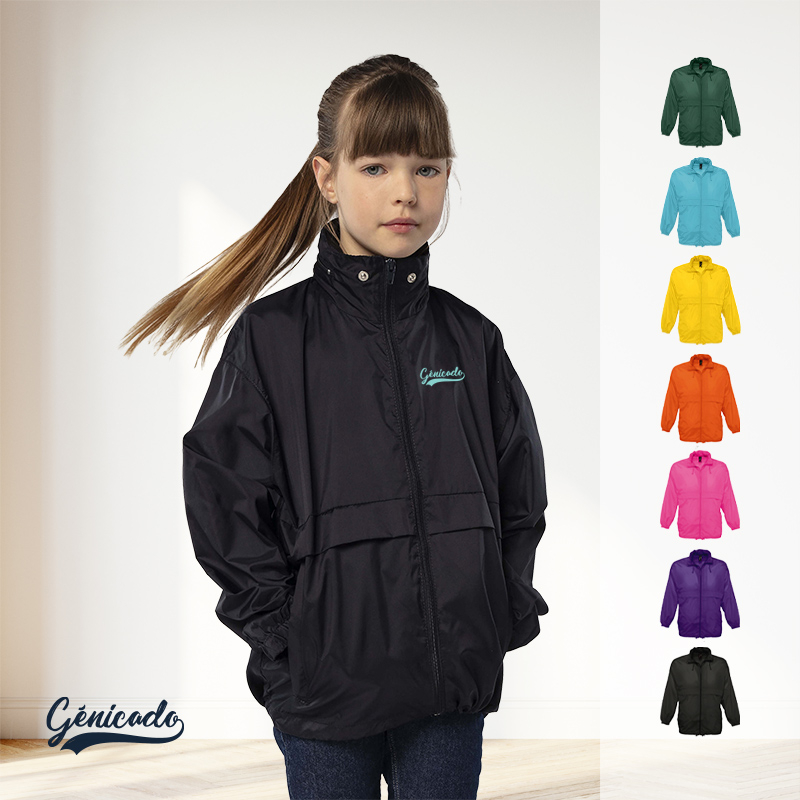 Coupe-vent enfant personnalisé 6 coloris