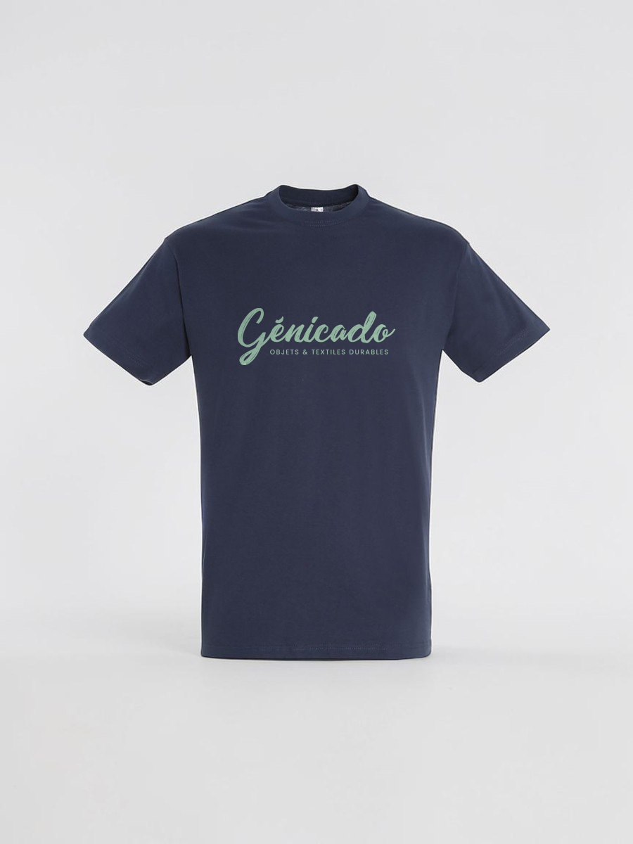 T-shirt unisexe en coton peigné Ringspun, col rond et manches courtes