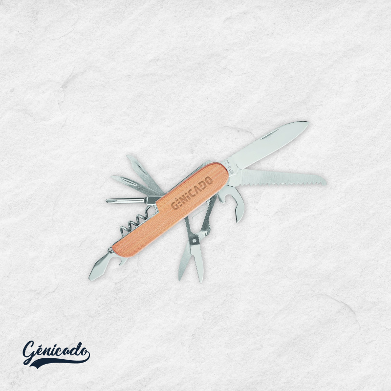 Couteau multi outils en bambou