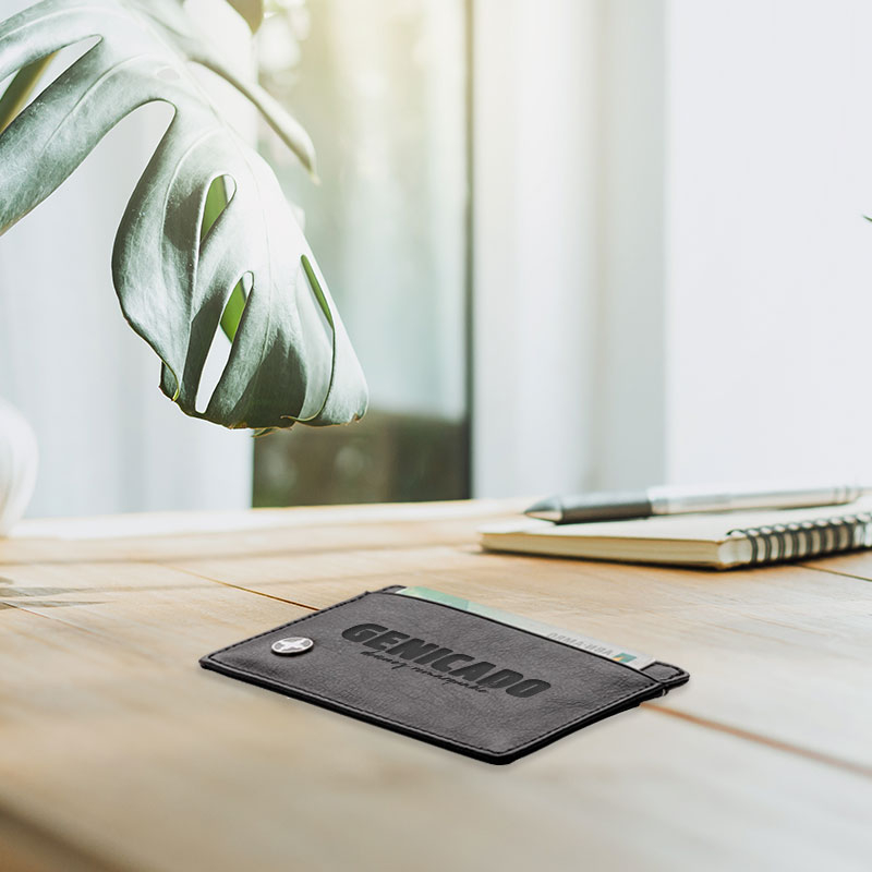 Porte-cartes personnalisé anti RFID en PU