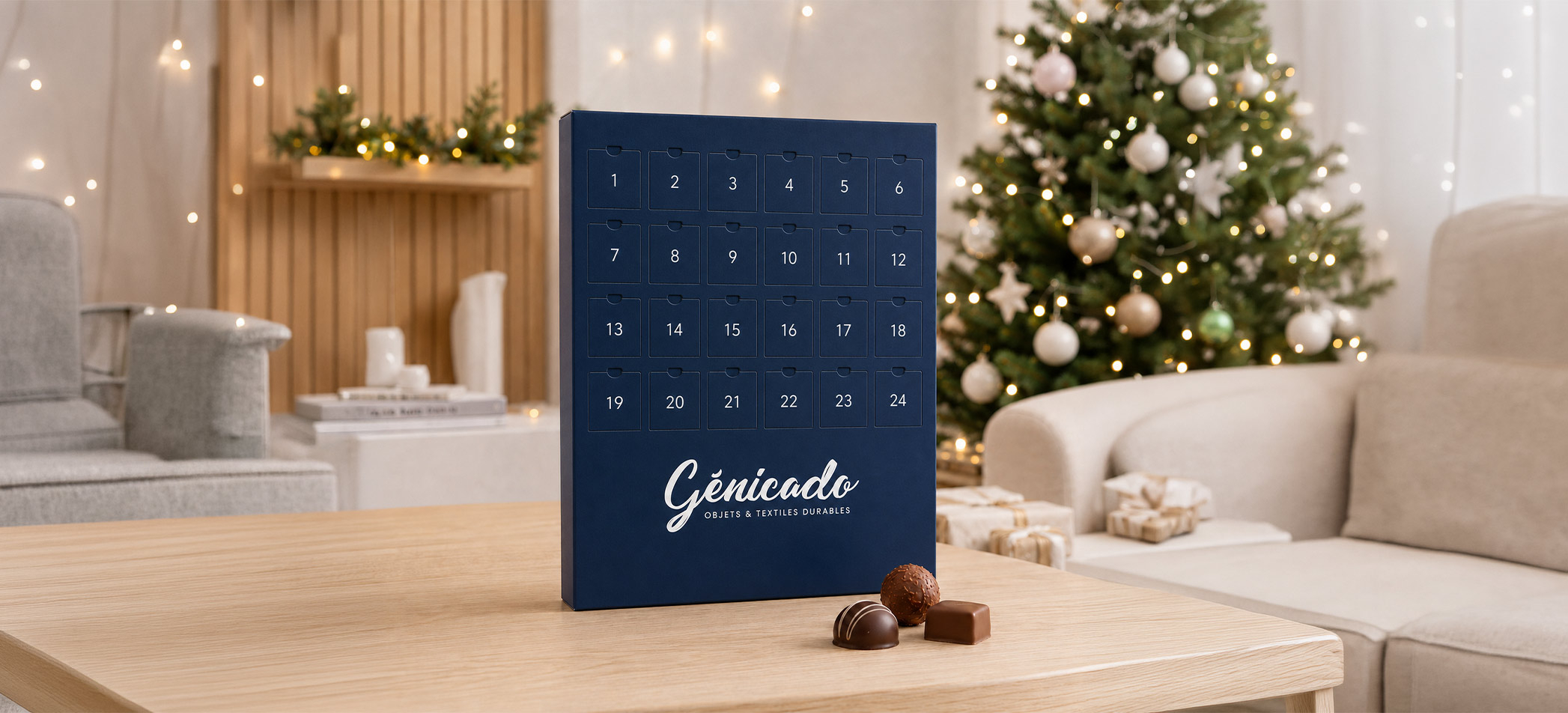 Calendrier de l'avent publicitaire