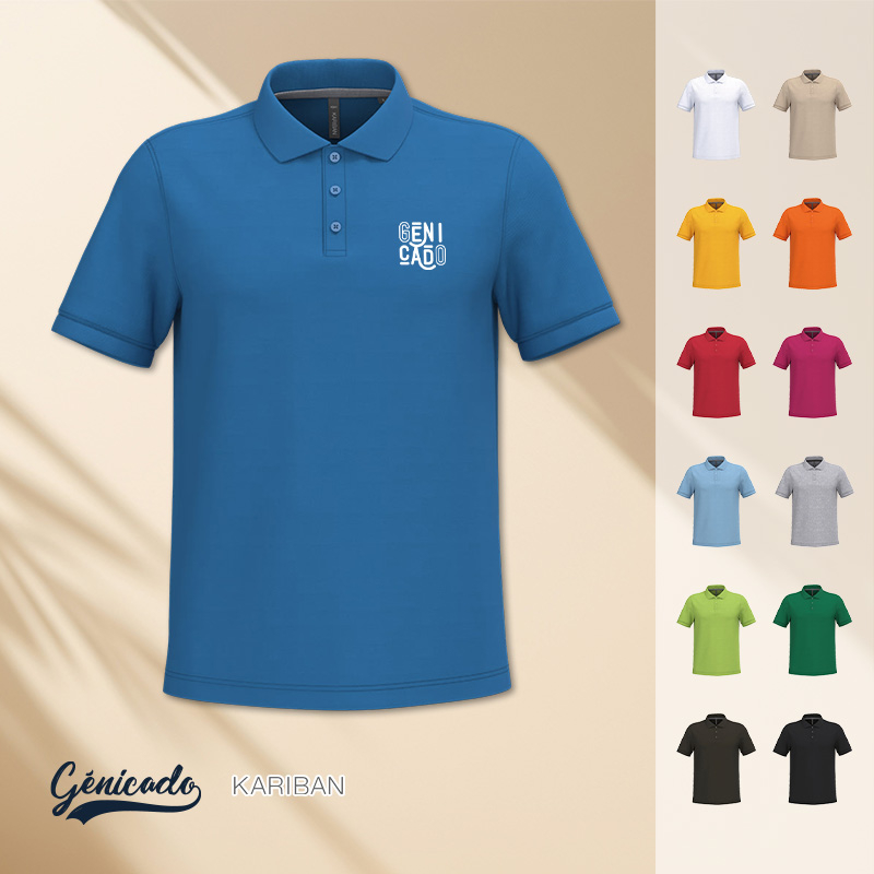 Polo homme manches courtes 220g/m²