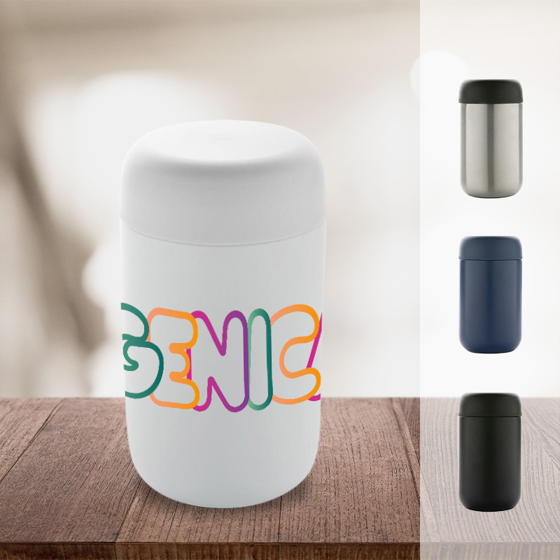 Mug isotherme publicitaire en acier inoxydable recyclé 360 ml
