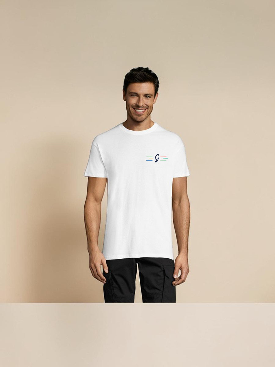 T-shirt unisexe en coton 150 g/m², col rond et manches courtes