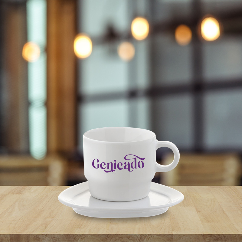 Tasse et soucoupe triangulaire 180ml