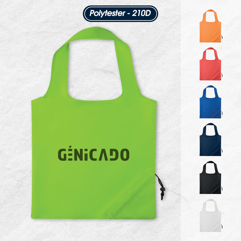 Sac shopping pliable polyester 210D