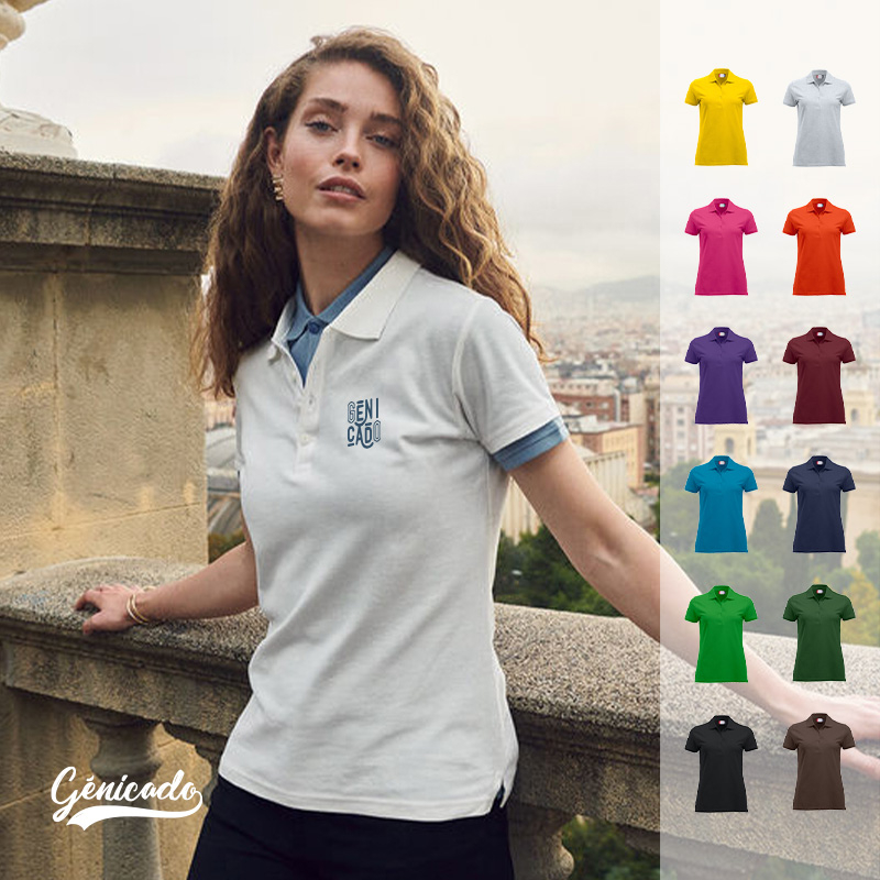 Polo publicitaire manches courtes femme 200 g/m²