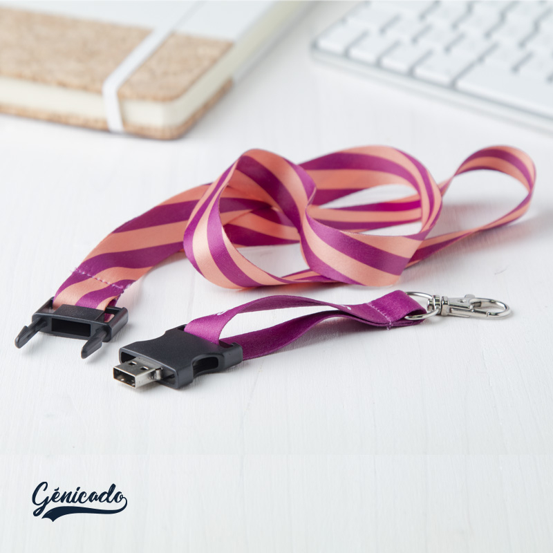 Clé USB personnalisé 8 Go avec tour de cou