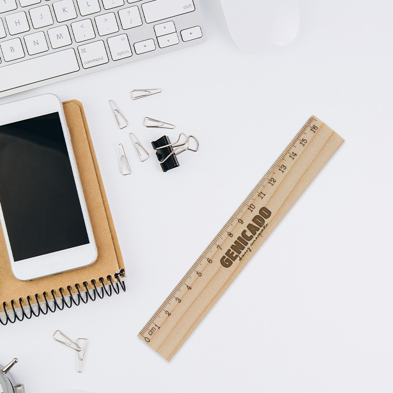 Règle 16 cm en bois de pin