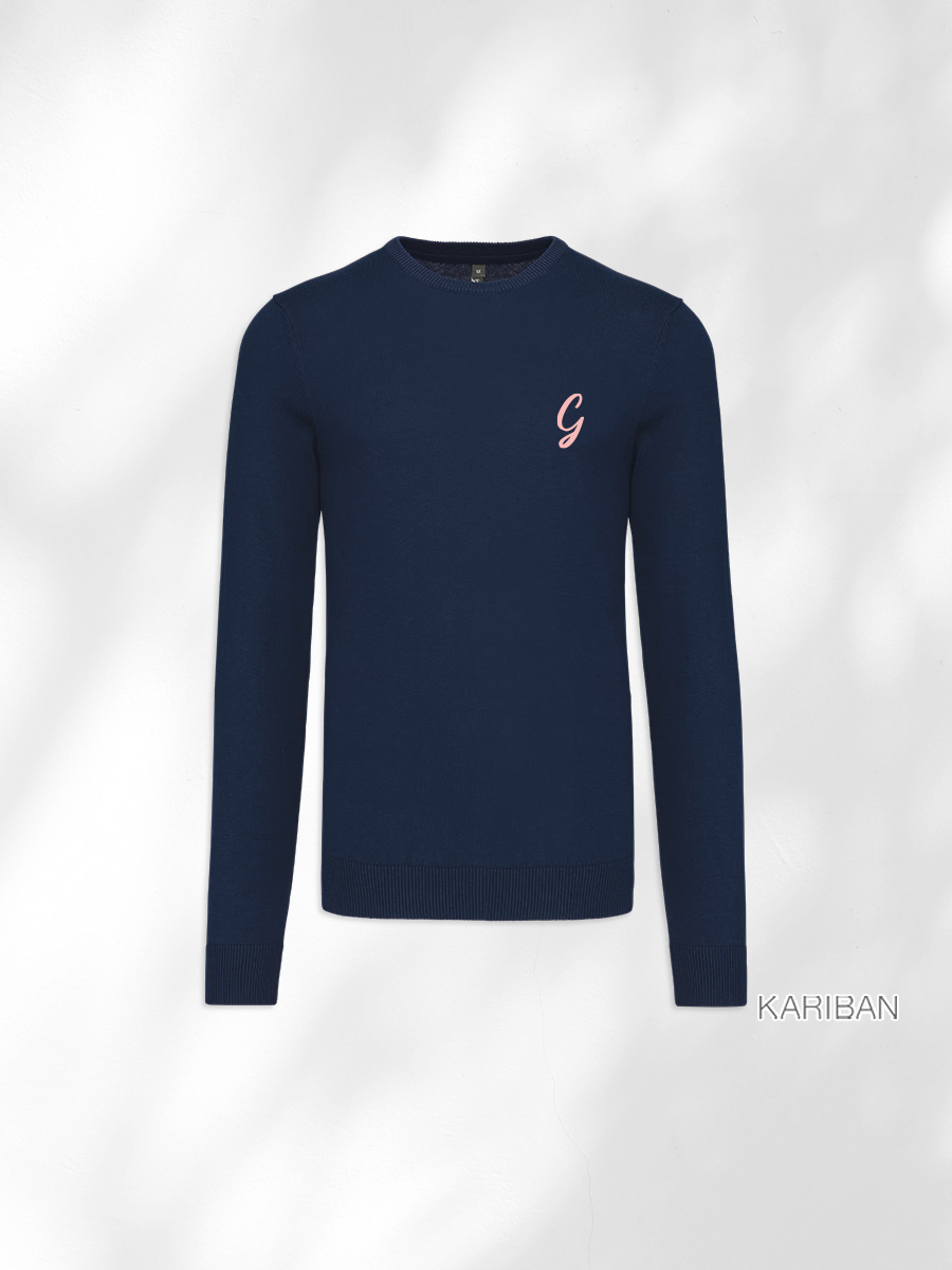 Pull homme col rond