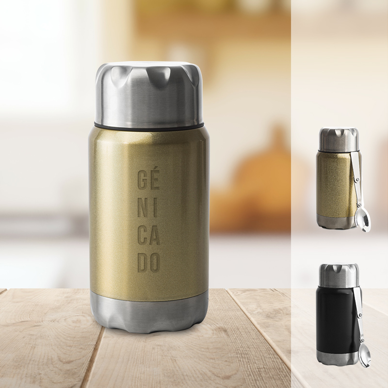 Thermos publicitaire alimentaire acier inox 600 ml