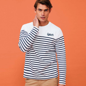Marinière pour homme coton jersey 160 gr/m2