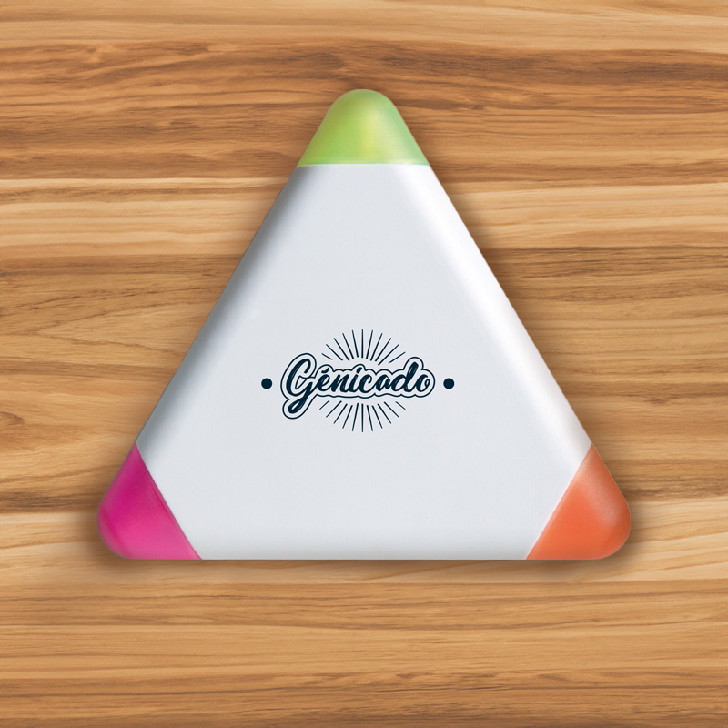 Surligneur 3 couleurs triangulaire