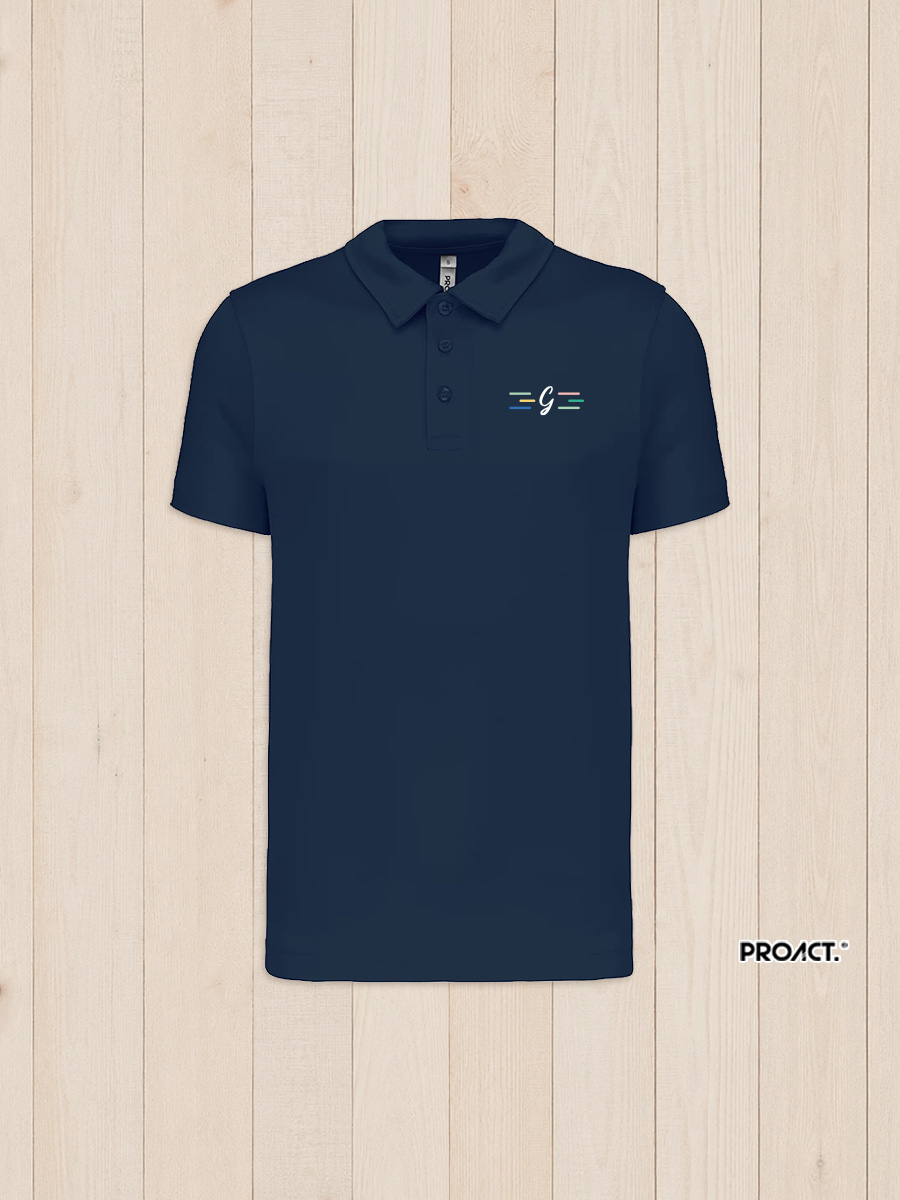 Polo respirant manches courtes 100% polyester