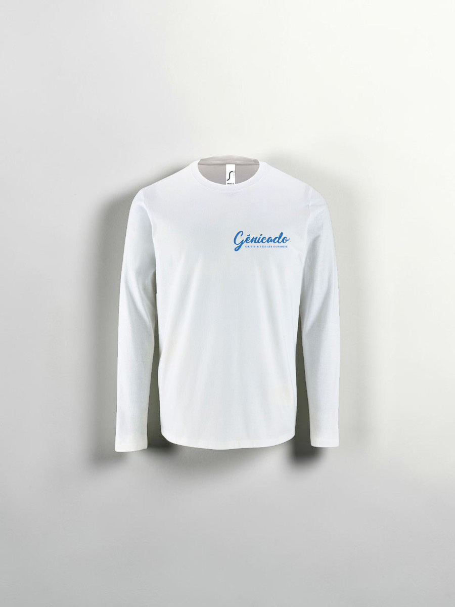 T-shirt homme manches longues OEKO-TEX® VEGAN, col rond et 100 % coton
