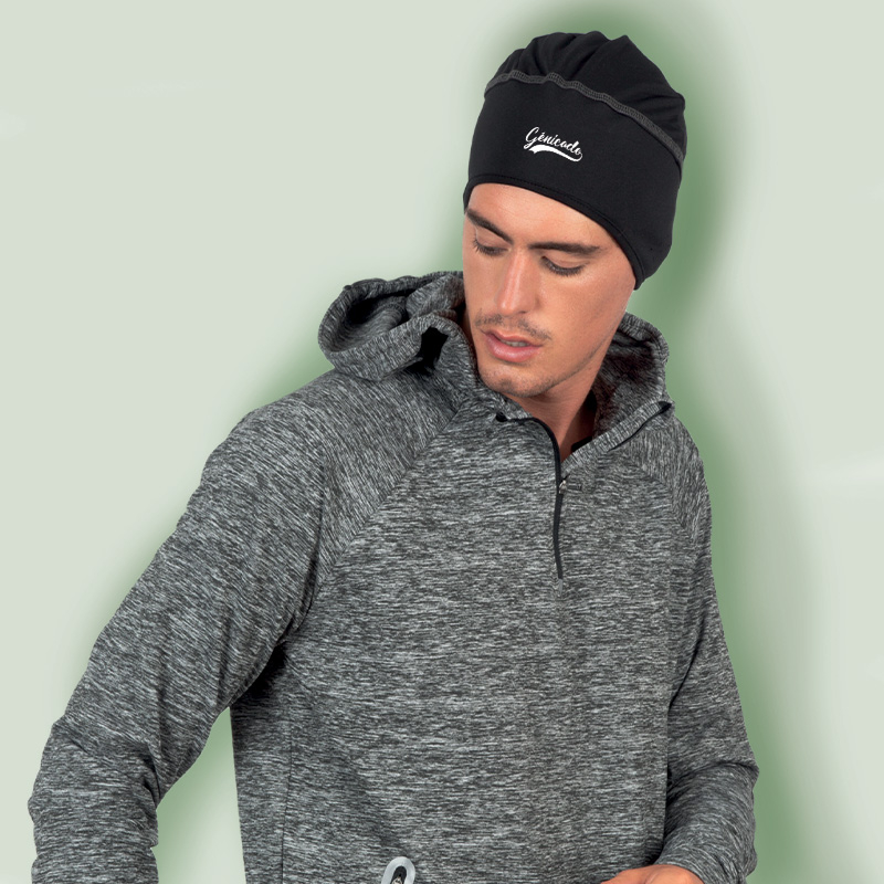 Bonnet publicitaire de sport avec cache-oreilles