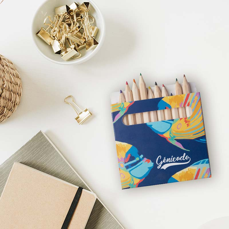set de 12 crayons en bois
