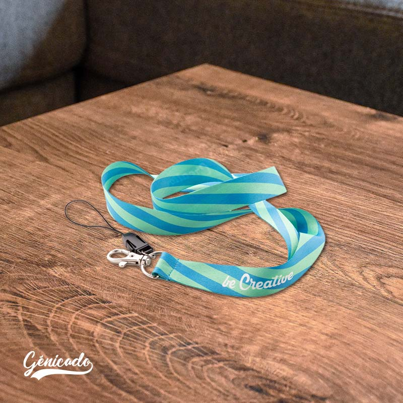 Lanyard avec cordelette sublimation