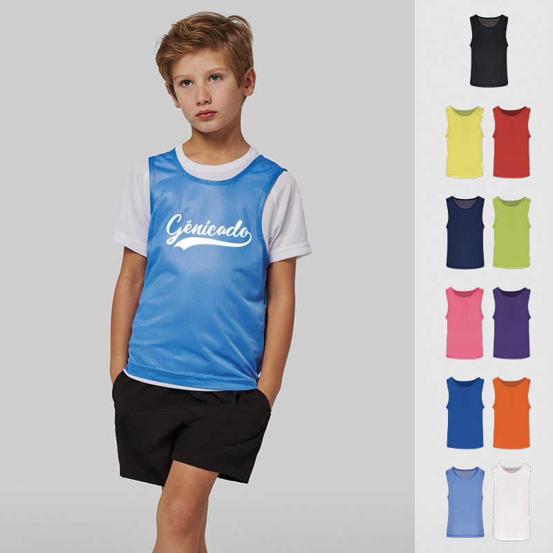 Chasuble en filet léger multisports enfant