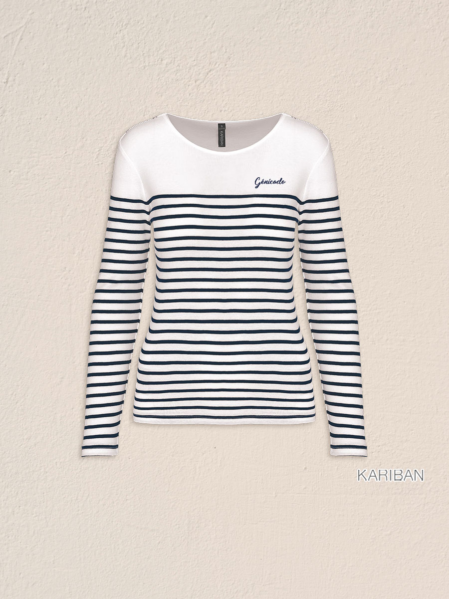 Marinière pour femme à manches longues