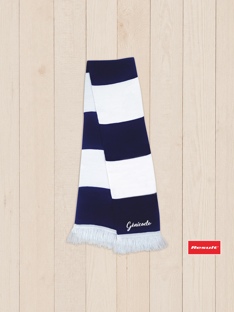 Écharpe de supporter bicolore