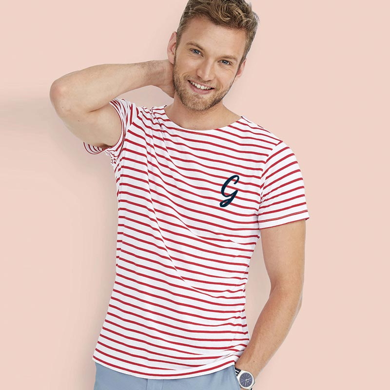 Marinière homme à col rond