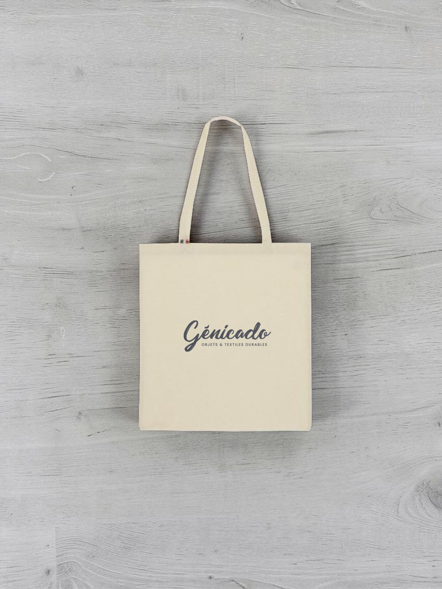 tote bag 100% coton dont 47% de coton recyclé 170g/m²