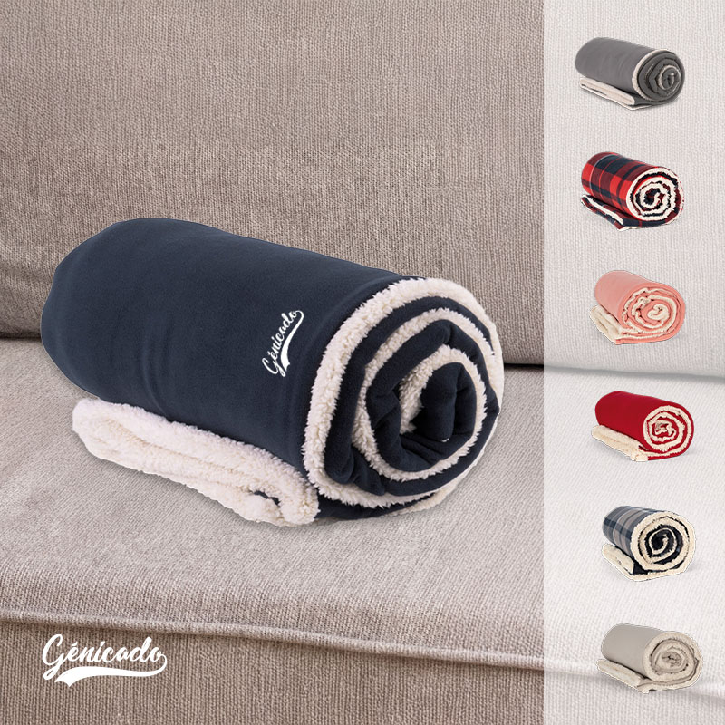 Couverture publicitaire polaire sherpa 160 x 130