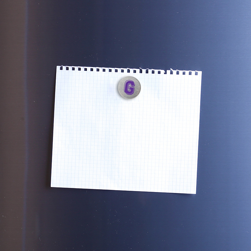 magnet publicitaire en acier inox