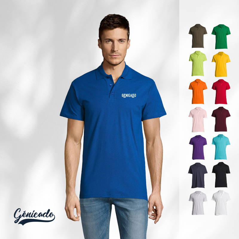 Polo homme 100% coton peigné 24 coloris
