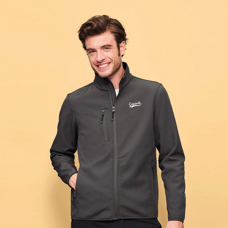 Veste publicitaire homme softshell zippée