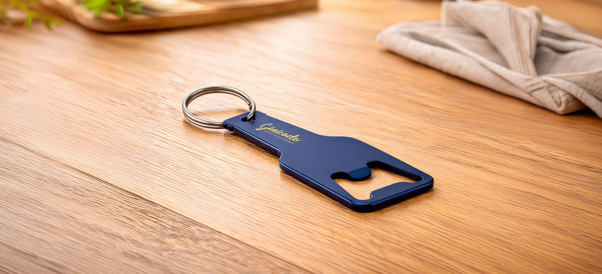 Porte-clé décapsuleur personnalisé